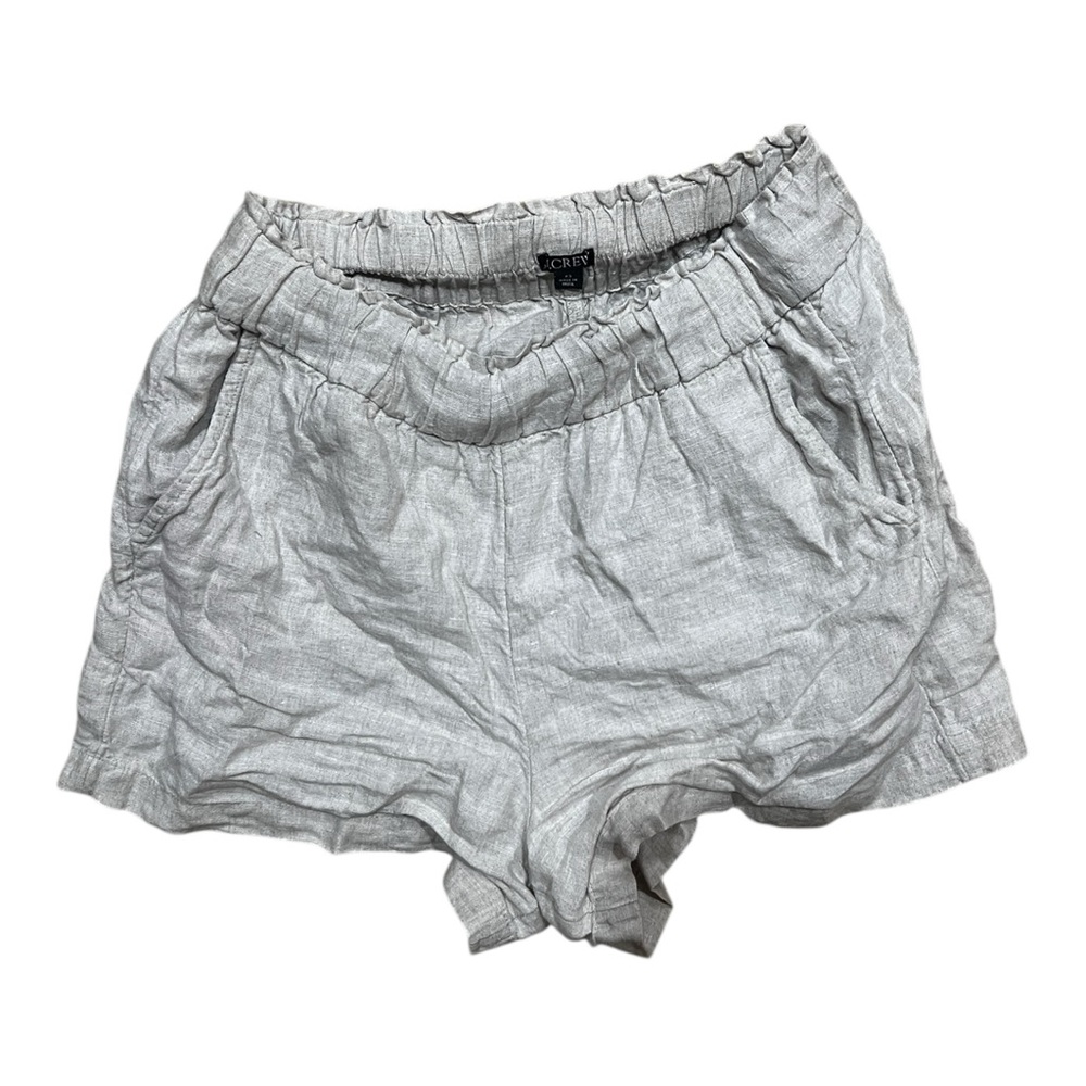 J.Crew Linen Shorts Cream Women’s Size XS Pull On Draw String Flowy